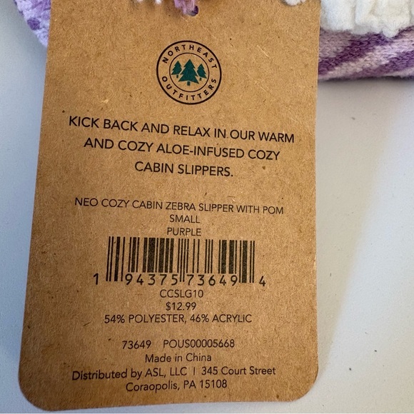 Northeast Outfitters Kids Cozy Cabin Slippers Youth Shoe Size 10-4 NWT Two Pairs - Picture 7 of 7